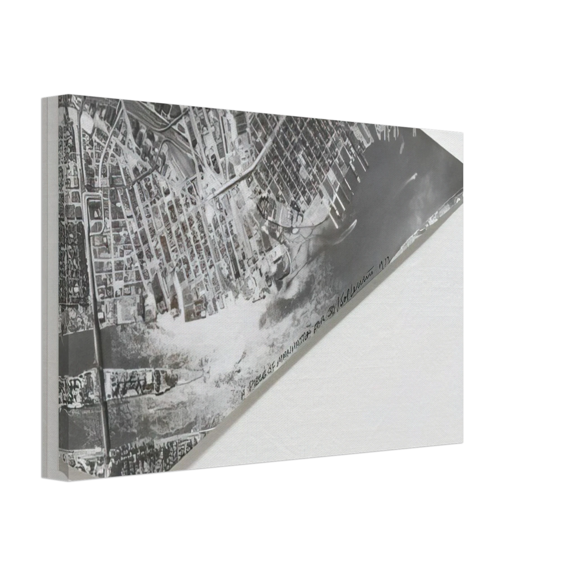 Sol LeWitt - A Piece of Manhattan Canvas - 40x60 cm / 16x24 inches-canvas