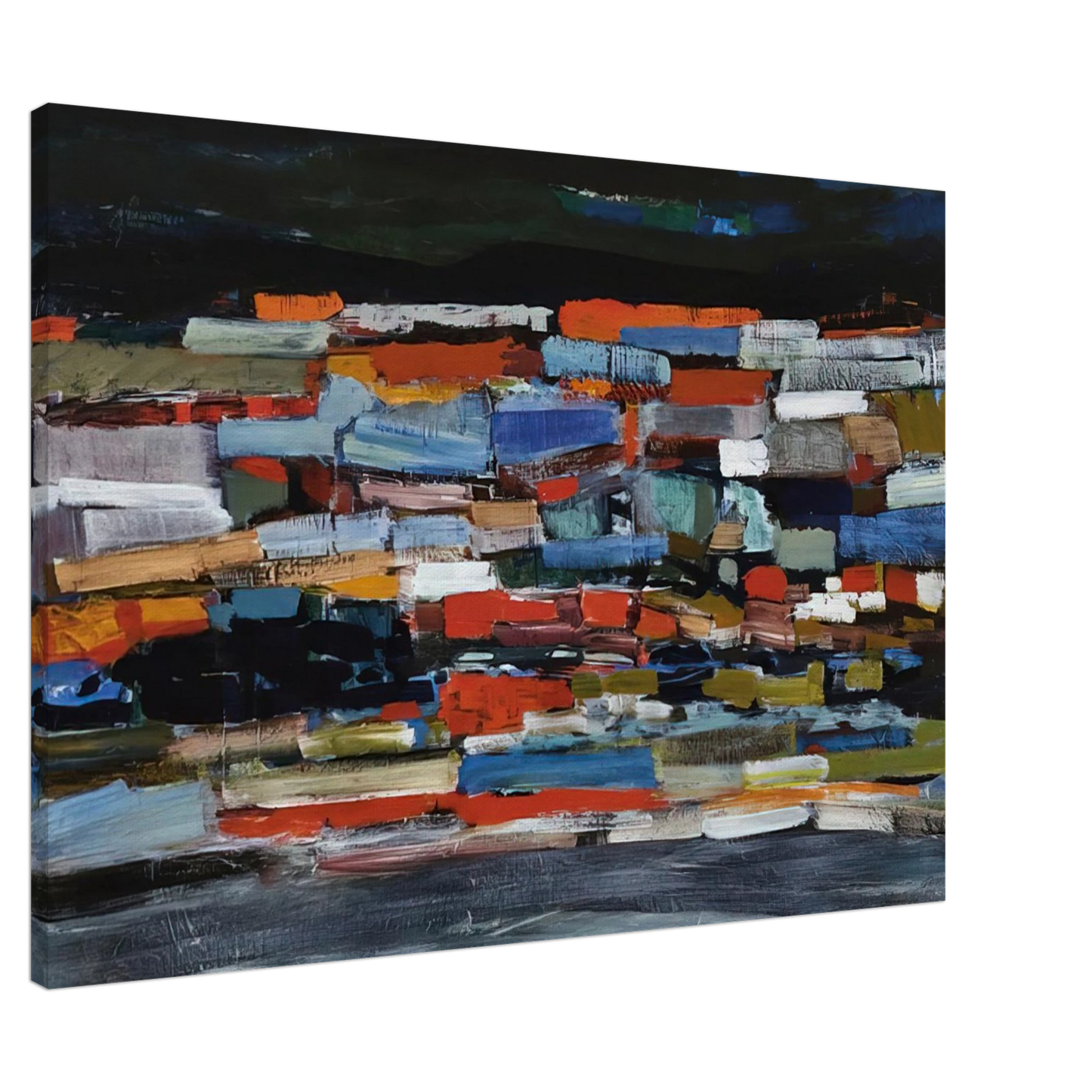 Tove Jansson - Town - 1965 Canvas - 20x30 cm / 8x12 inches-canvas