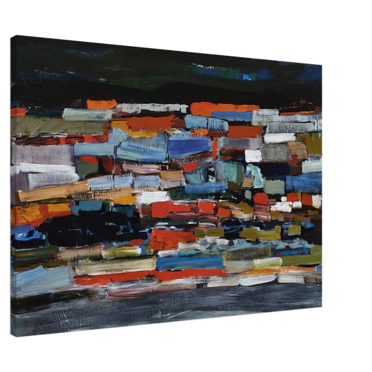 Tove Jansson - Town - 1965 Canvas - 20x30 cm / 8x12 inches-canvas