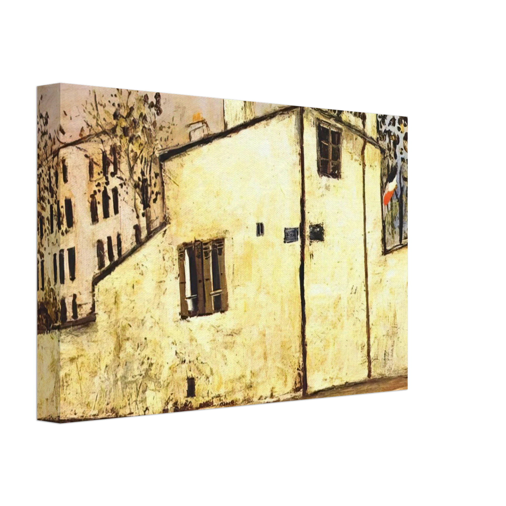 Maurice Utrillo - HECTOR BERLIOZ S HOUSE Canvas - 70x100 cm / 28x40 inches-canvas