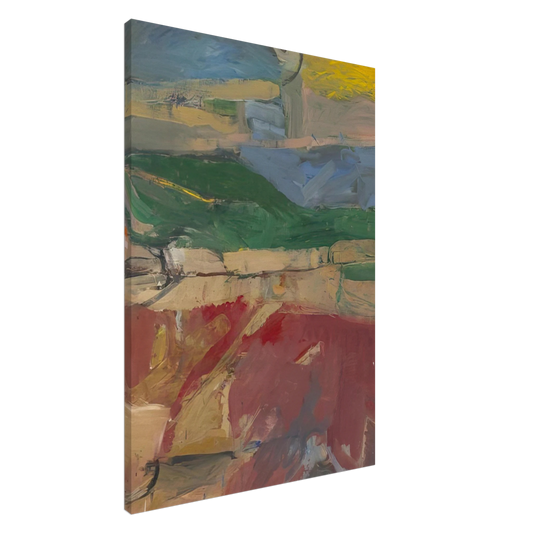 Richard Diebenkorn - Berkeley #32 Canvas - 20x30 cm / 8x12 inches-canvas