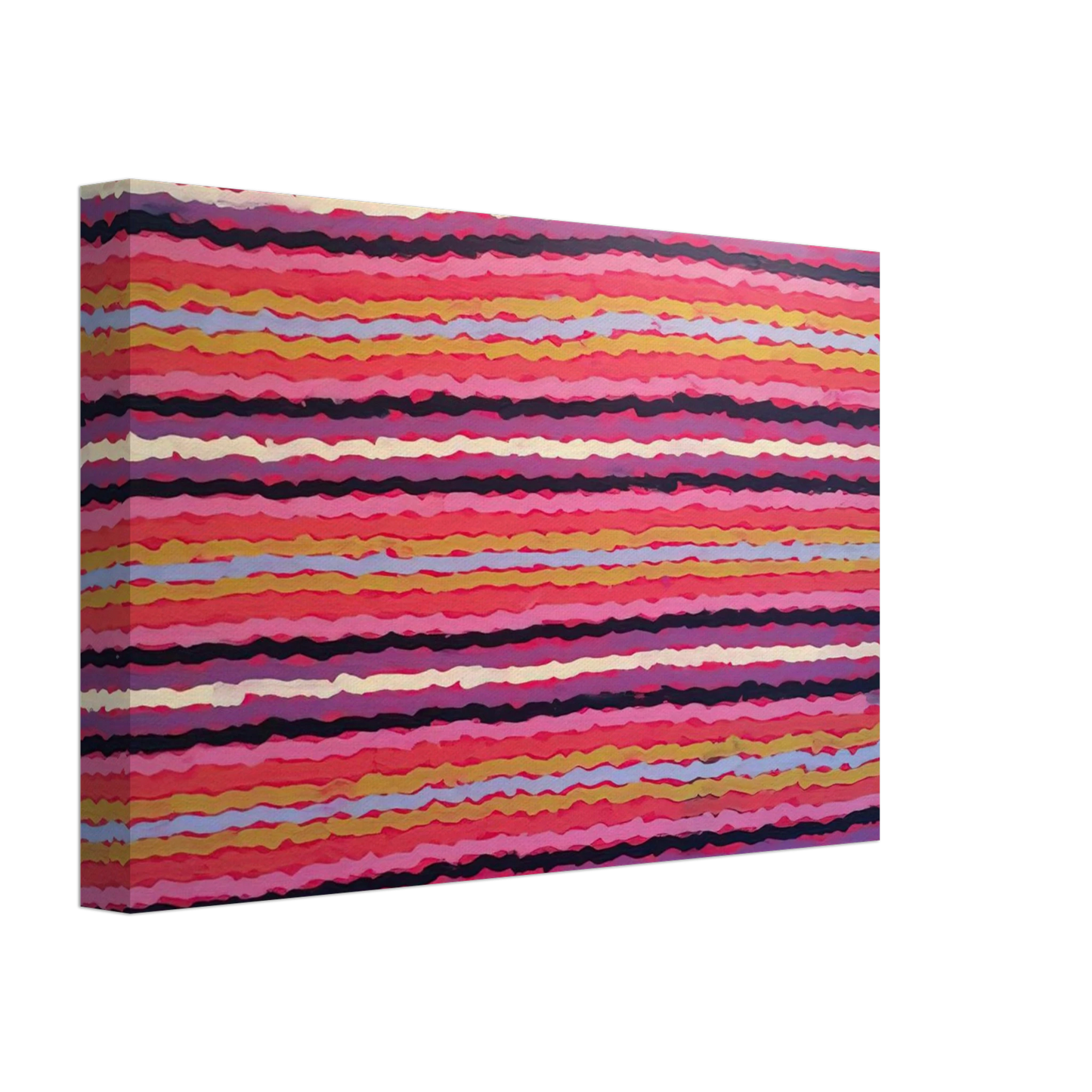 Clifford Possum Tjapaltjarri - Spear Dreaming, South of Naperby - 1995 Canvas - 70x100 cm / 28x40 inches-canvas