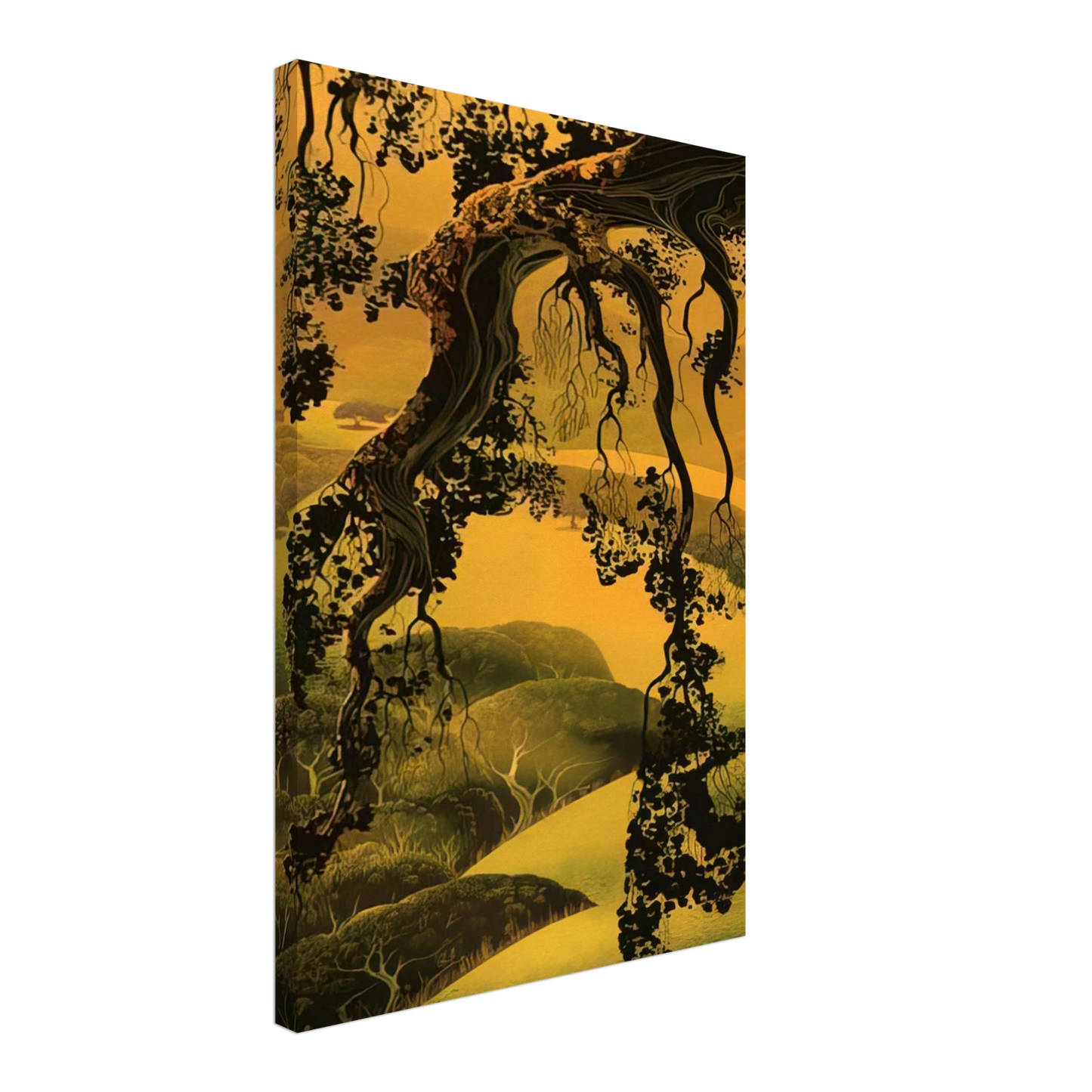 Eyvind Earle - Yorktown Branch Canvas - 70x100 cm / 28x40 inches-canvas