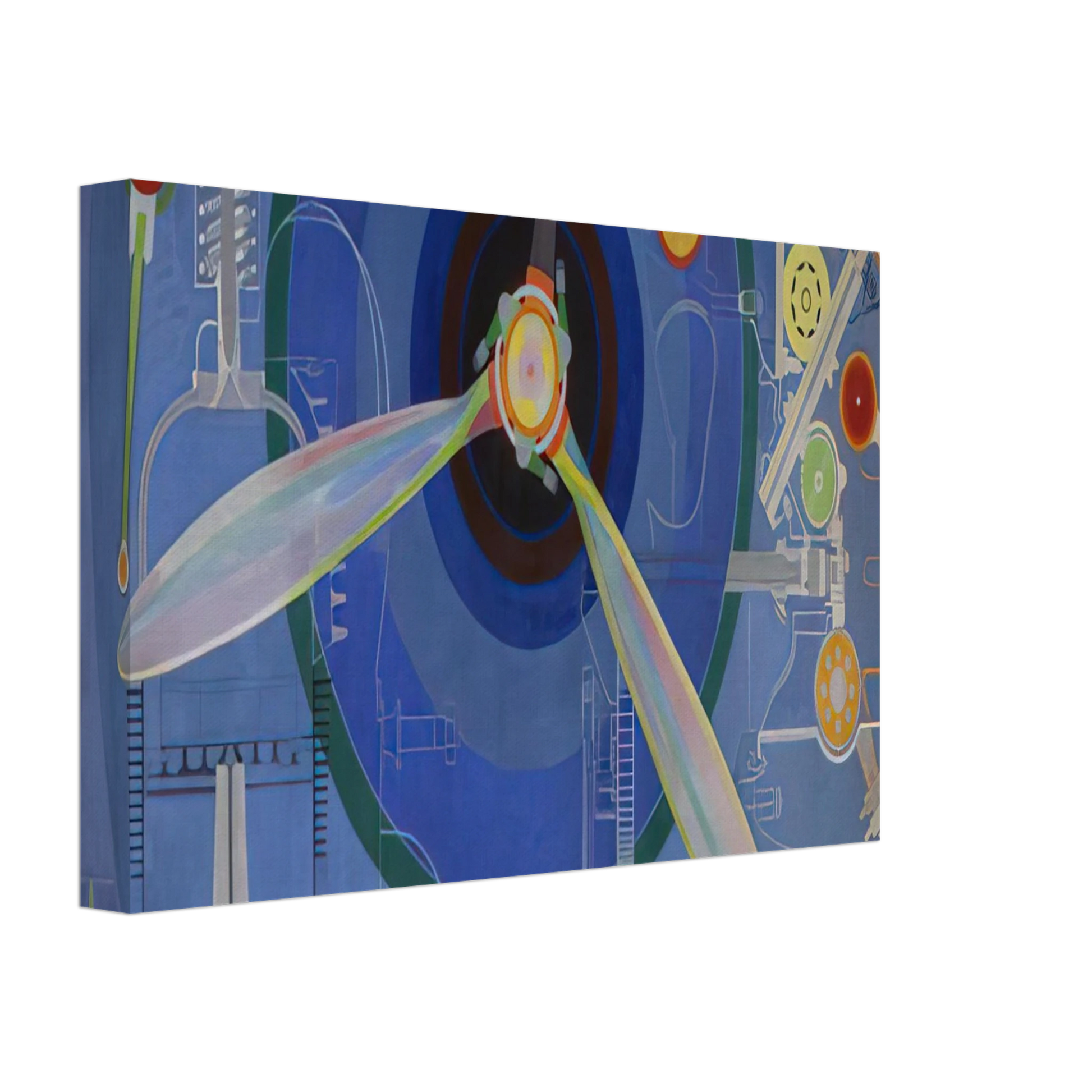 Sonia Delaunay - HELICE DECORATION POUR LE PALAIS DE L AIR EXPOSITION INTERNATIONALE DES ARTS ET DES TECHNIQUES DANS 1937 Canvas - 40x60 cm / 16x24 inches-canvas