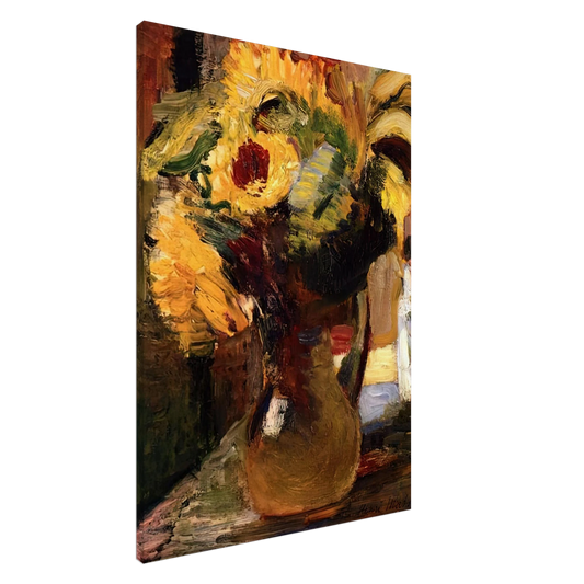 Henri Matisse - BOUQUET OF SUNFLOWERS 1897 Canvas - 20x30 cm / 8x12 inches-canvas