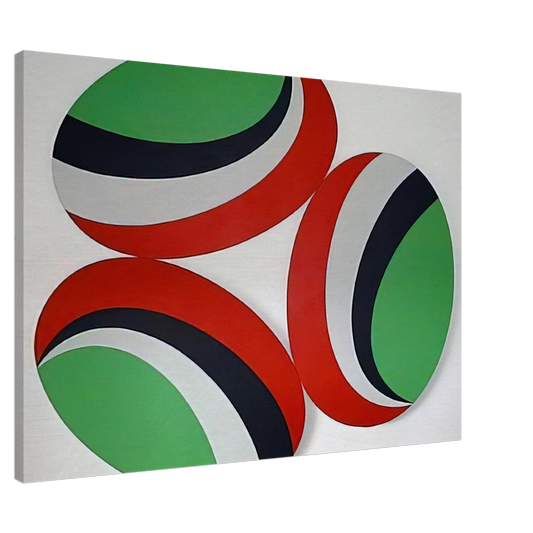 Leon Polk Smith - Oh Happy Day Constellation series - Hard Edge Painting Canvas - 20x30 cm / 8x12 inches-canvas