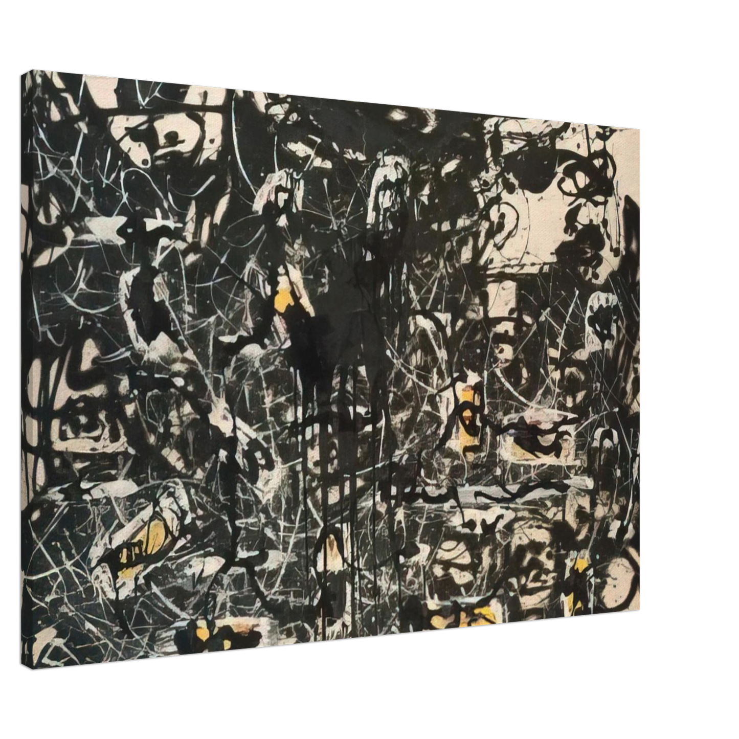 Jackson Pollock - YELLOW ISLANDS Canvas - 20x30 cm / 8x12 inches-canvas