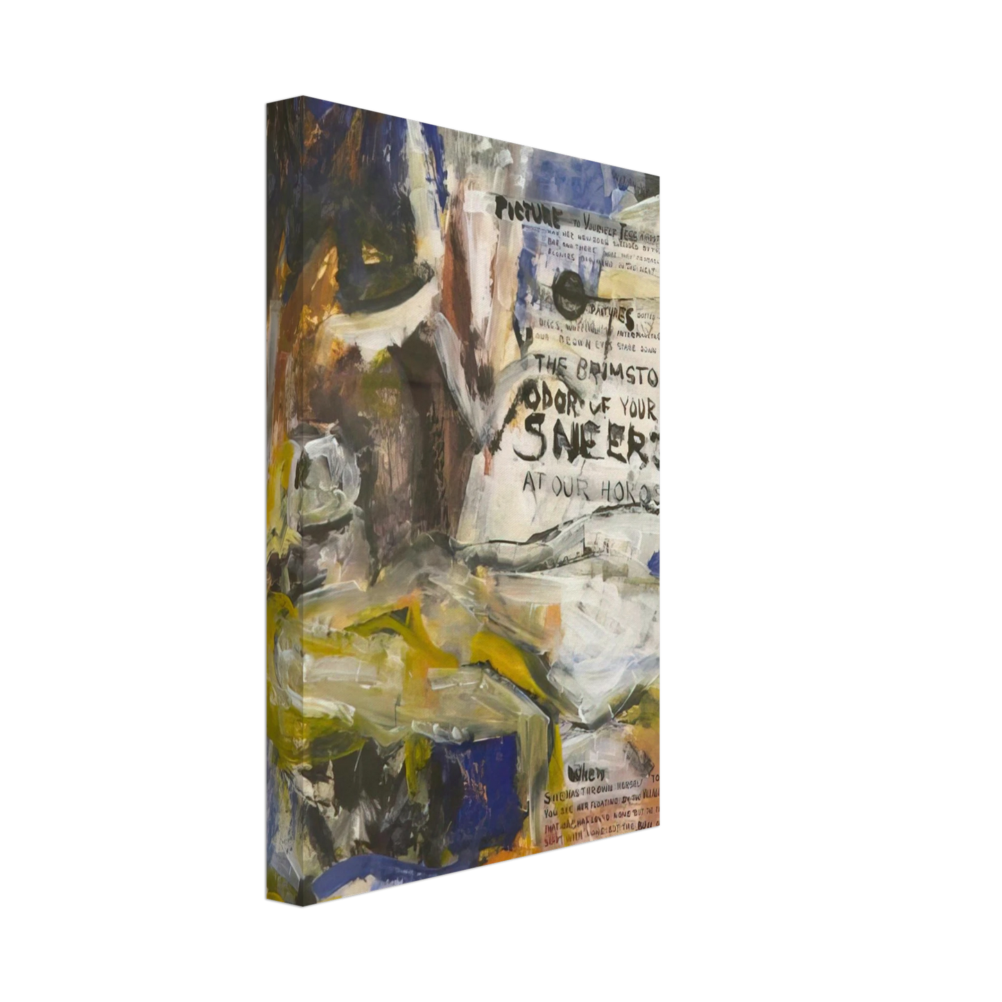 Grace Hartigan - The Oranges, No. 1 Black Crows Canvas - 40x60 cm / 16x24 inches-canvas