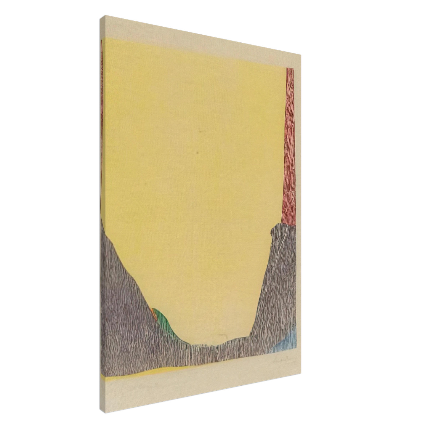 Helen Frankenthaler - East and Beyond - 1973 Canvas - 20x30 cm / 8x12 inches-canvas