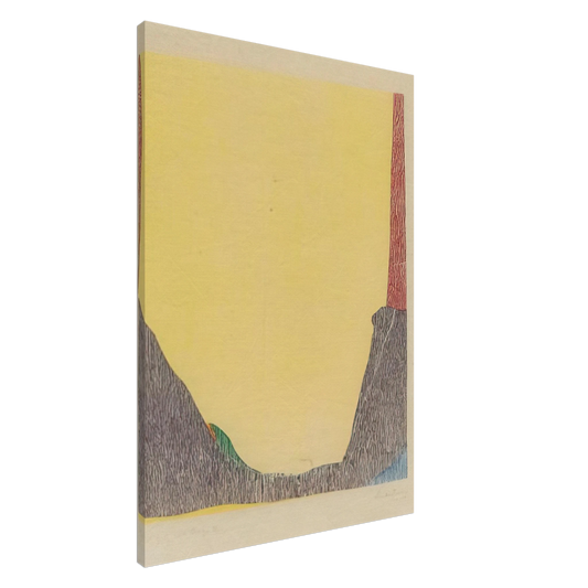 Helen Frankenthaler - East and Beyond - 1973 Canvas - 20x30 cm / 8x12 inches-canvas