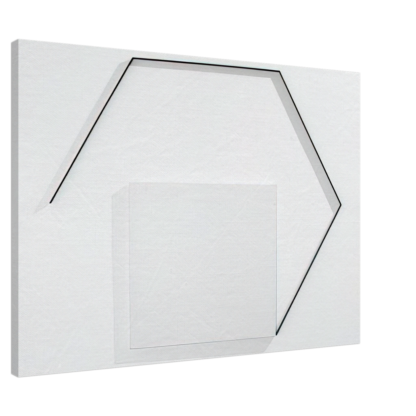 Francois Morellet - Steel-Life NÂ°43 - Minimalism Canvas - 20x30 cm / 8x12 inches-canvas