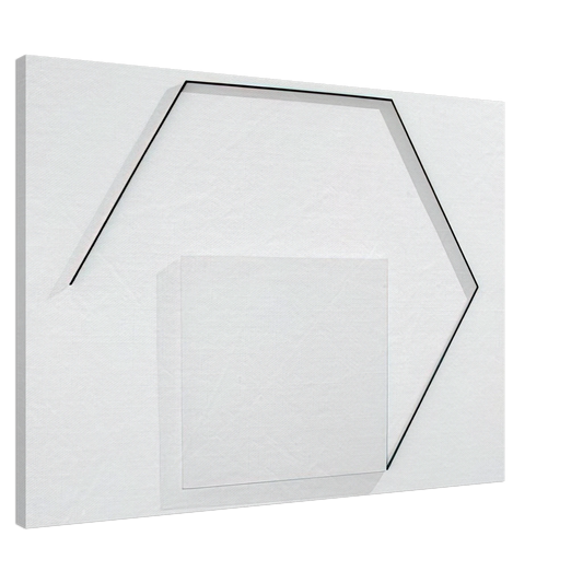 Francois Morellet - Steel-Life NÂ°43 - Minimalism Canvas - 20x30 cm / 8x12 inches-canvas