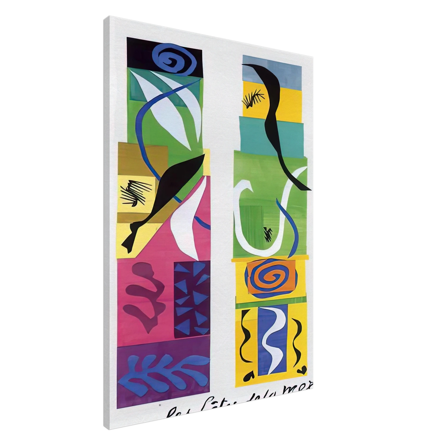 Henri Matisse - THE MARITIME WILDLIFE 1950 Canvas - 20x30 cm / 8x12 inches-canvas