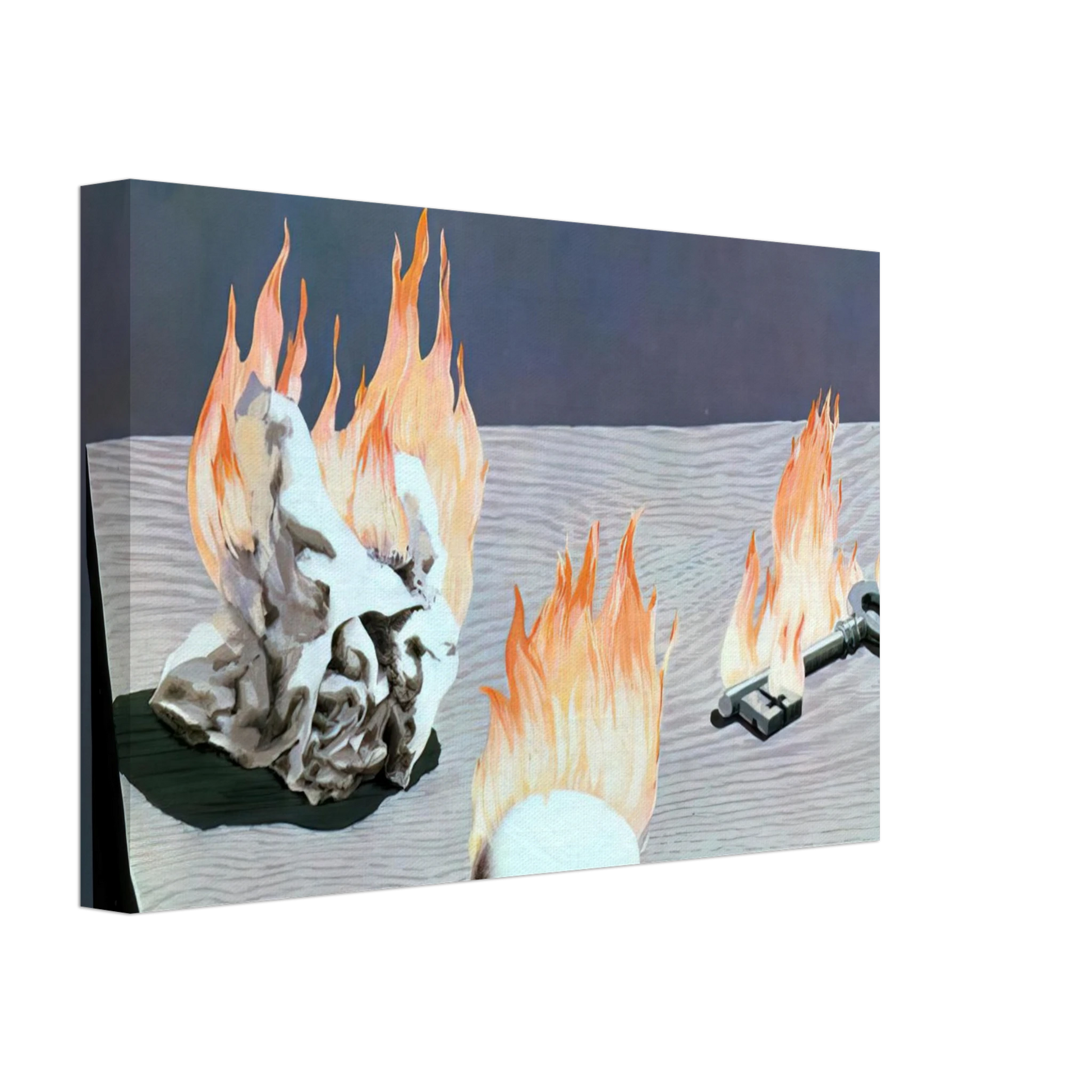 Rene Magritte - THE LADDER OF FIRE 1939 Canvas - 70x100 cm / 28x40 inches-canvas