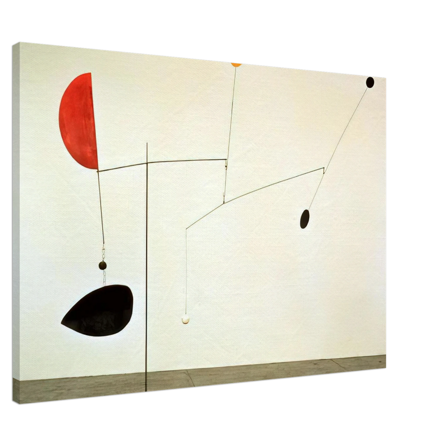 Alexander Calder - STEEL FISH 1934 Canvas - 20x30 cm / 8x12 inches-canvas