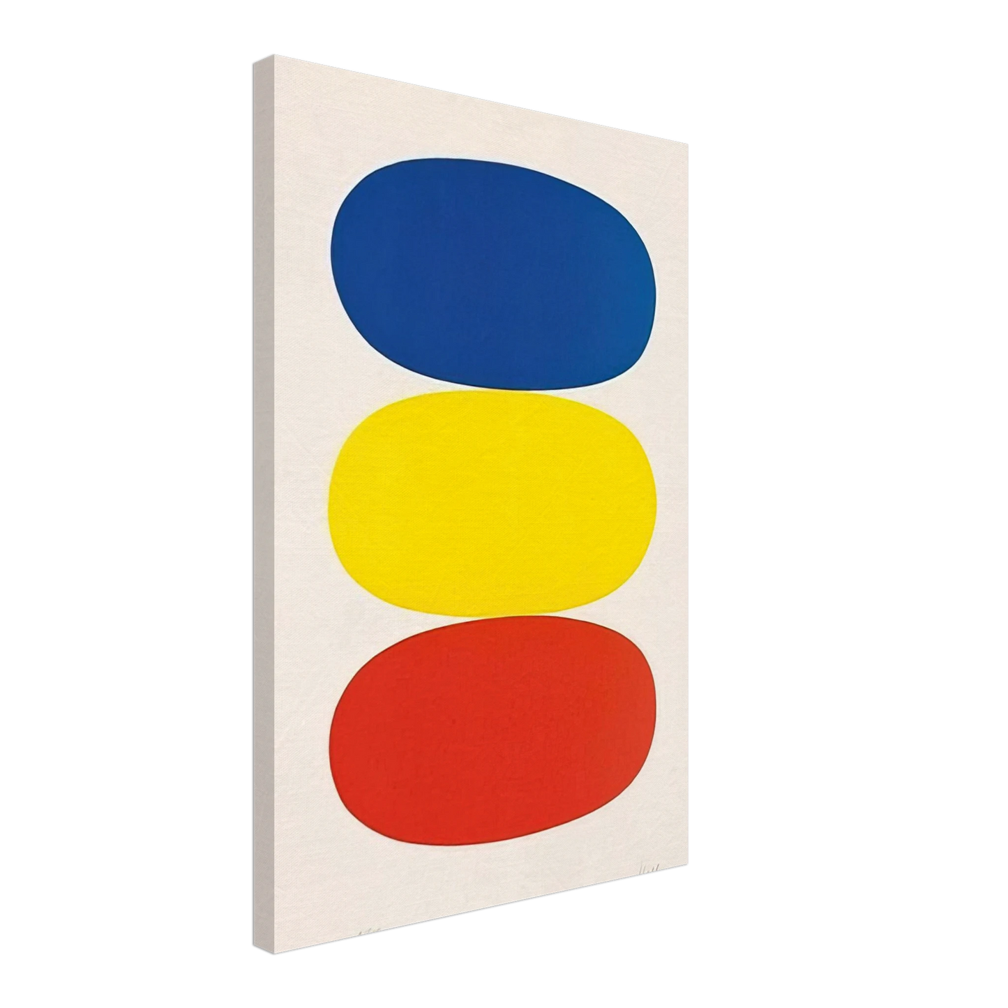 Ellsworth Kelly - Blue and Yellow and Red-Orange Canvas - 40x60 cm / 16x24 inches-canvas
