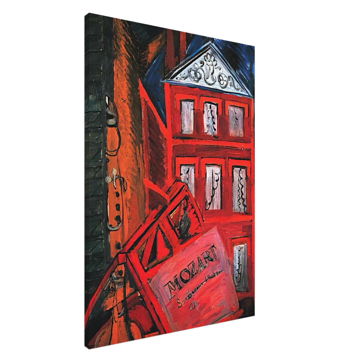 Raoul Dufy - HOMMAGE TO MOZART 1915 Canvas - 20x30 cm / 8x12 inches-canvas