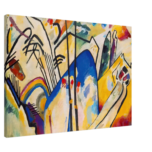 Wassily Kandinsky - COMPOSITION IV 1911 Canvas - 20x30 cm / 8x12 inches-canvas