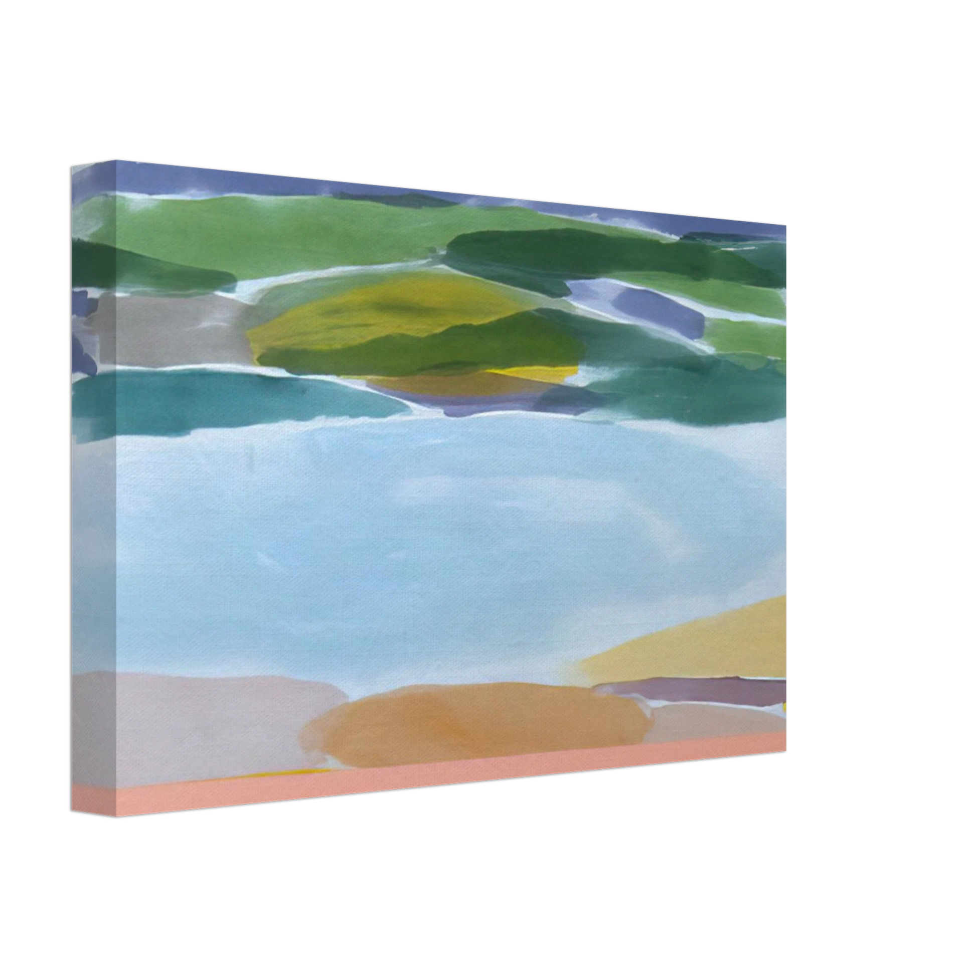 Ronnie Landfield - Survival's Shore - 1980 Canvas - 70x100 cm / 28x40 inches-canvas