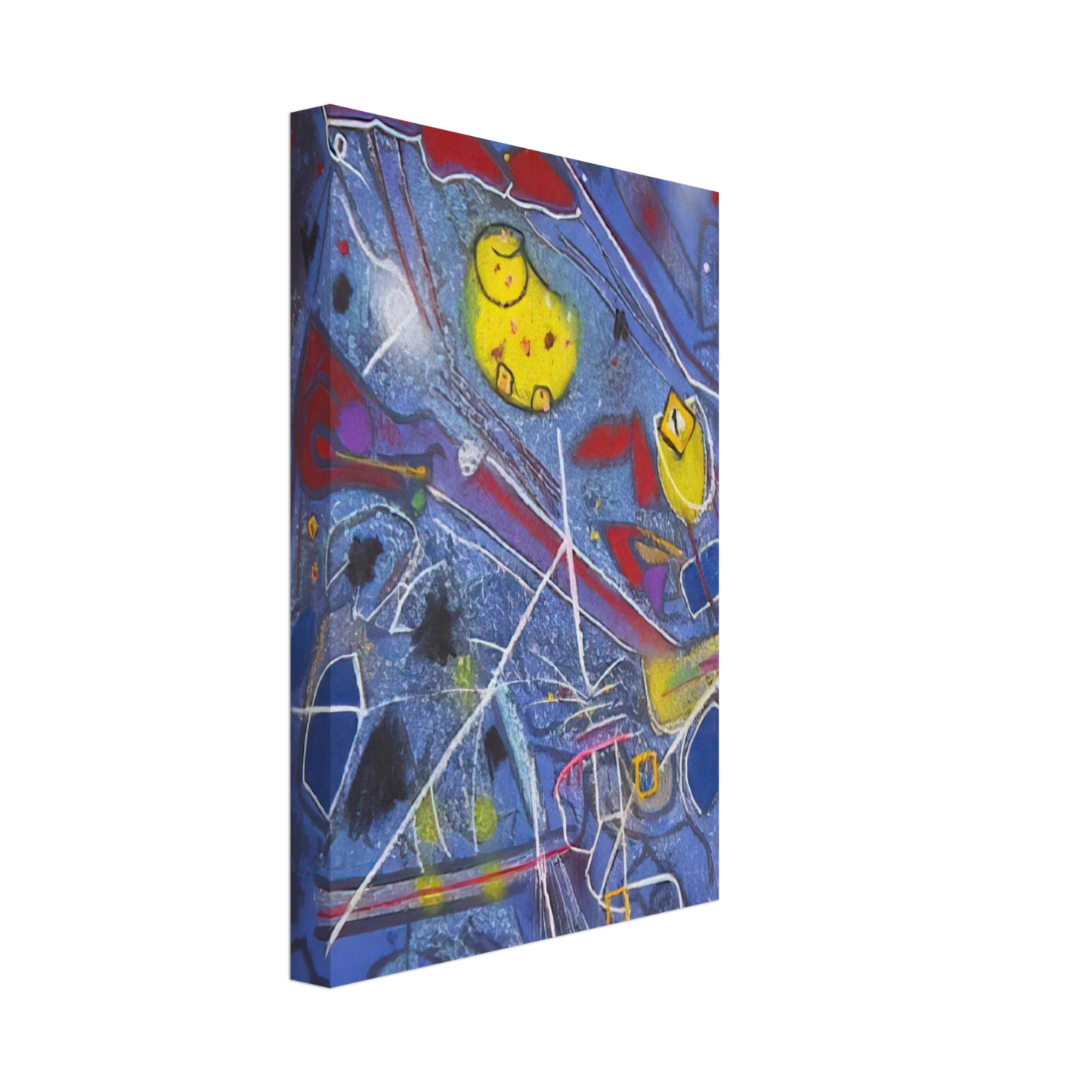 Roberto Matta - REDNESS OF BLUE 1996 Canvas - 70x100 cm / 28x40 inches-canvas