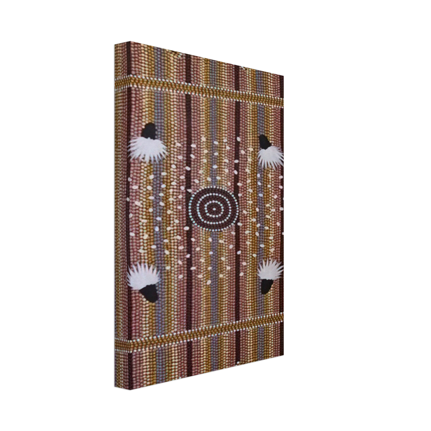 Clifford Possum Tjapaltjarri - Bush Plum Dreaming - Native Art Canvas - 70x100 cm / 28x40 inches-canvas