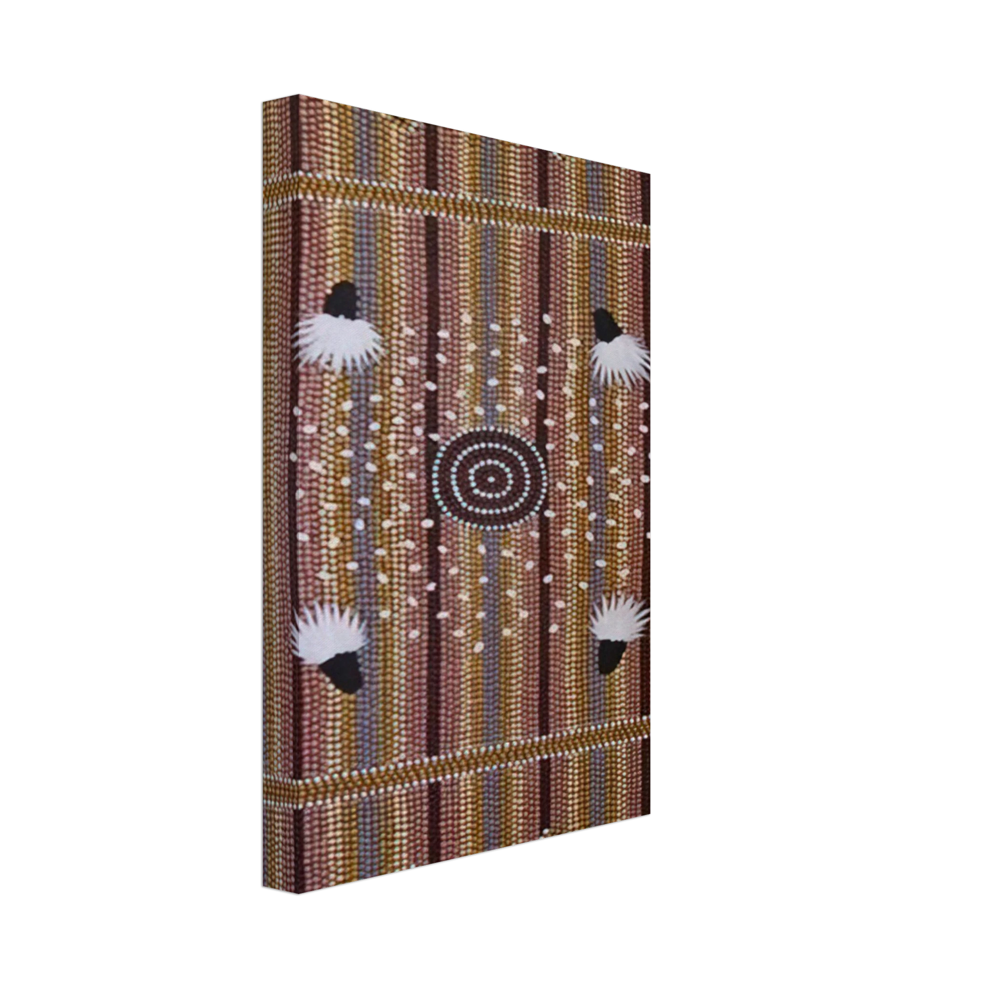 Clifford Possum Tjapaltjarri - Bush Plum Dreaming - Native Art Canvas - 70x100 cm / 28x40 inches-canvas