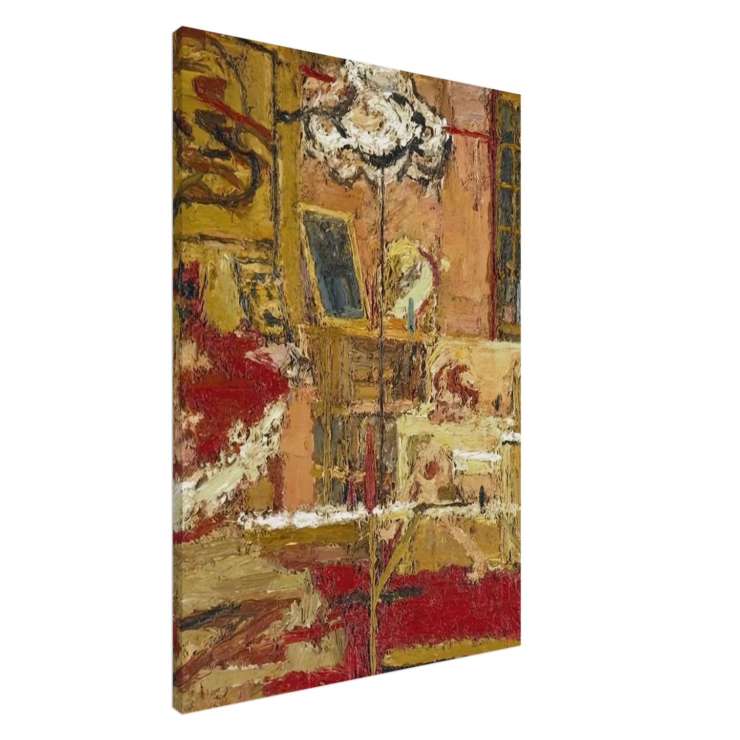 Frank Auerbach - THE SITTING ROOM Canvas - 20x30 cm / 8x12 inches-canvas