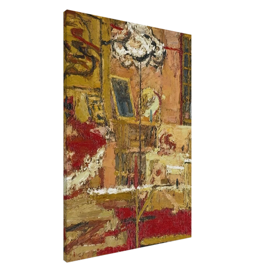Frank Auerbach - THE SITTING ROOM Canvas - 20x30 cm / 8x12 inches-canvas