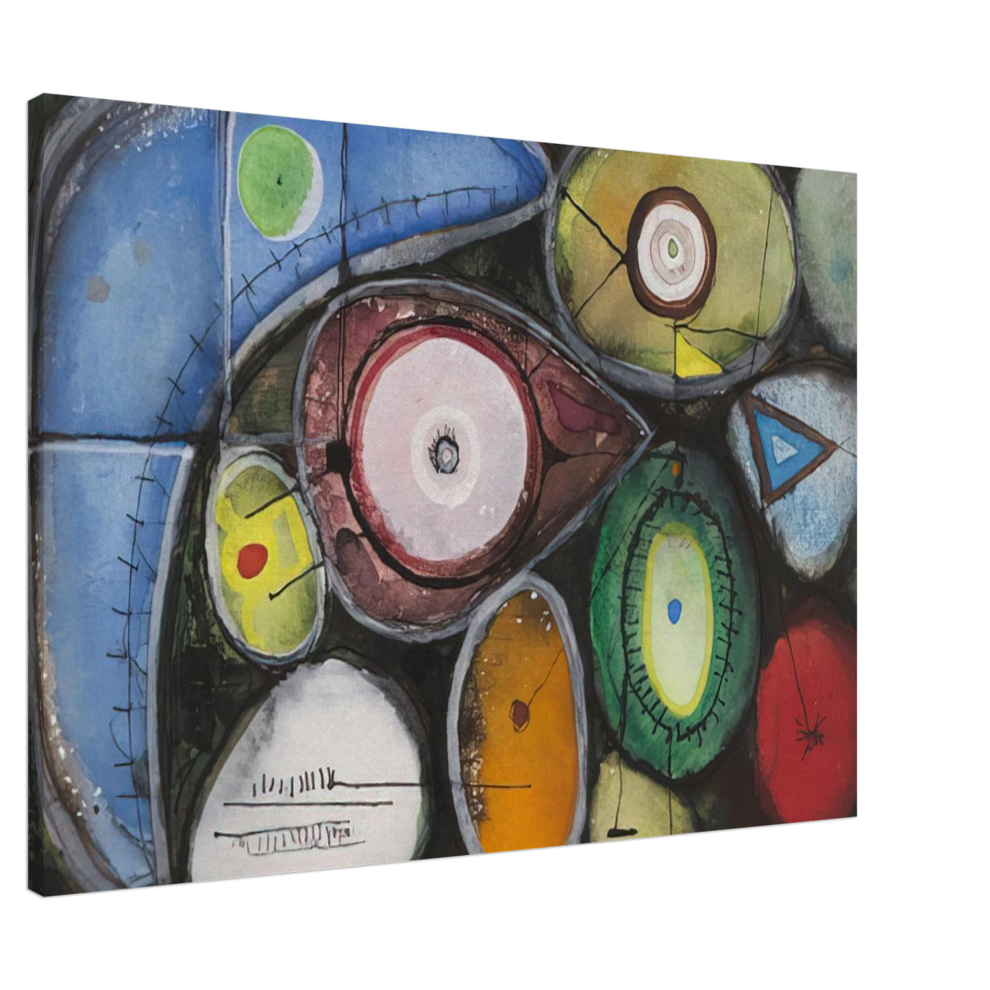 Richard Pousette-Dart - Untitled - 1946 Canvas - 20x30 cm / 8x12 inches-canvas