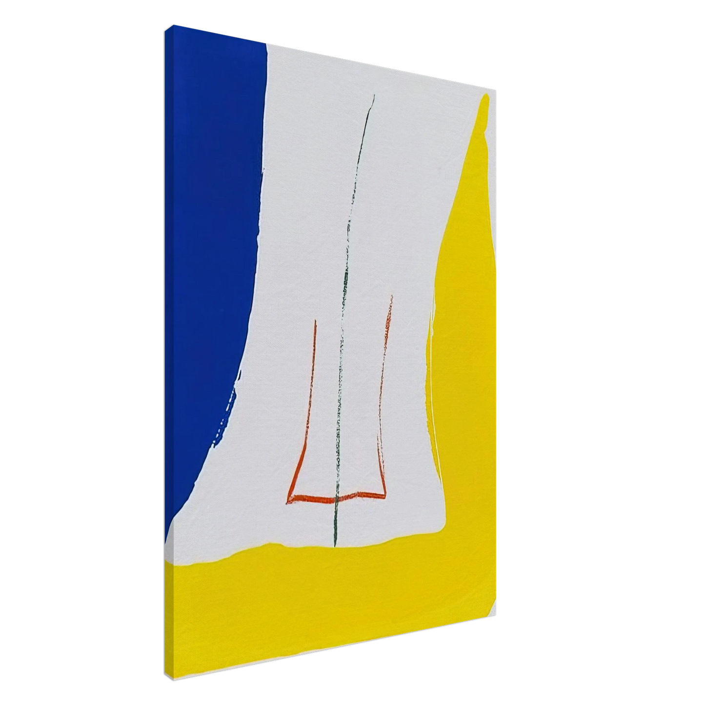 Helen Frankenthaler - Sun Corner - 1968 Canvas - 20x30 cm / 8x12 inches-canvas