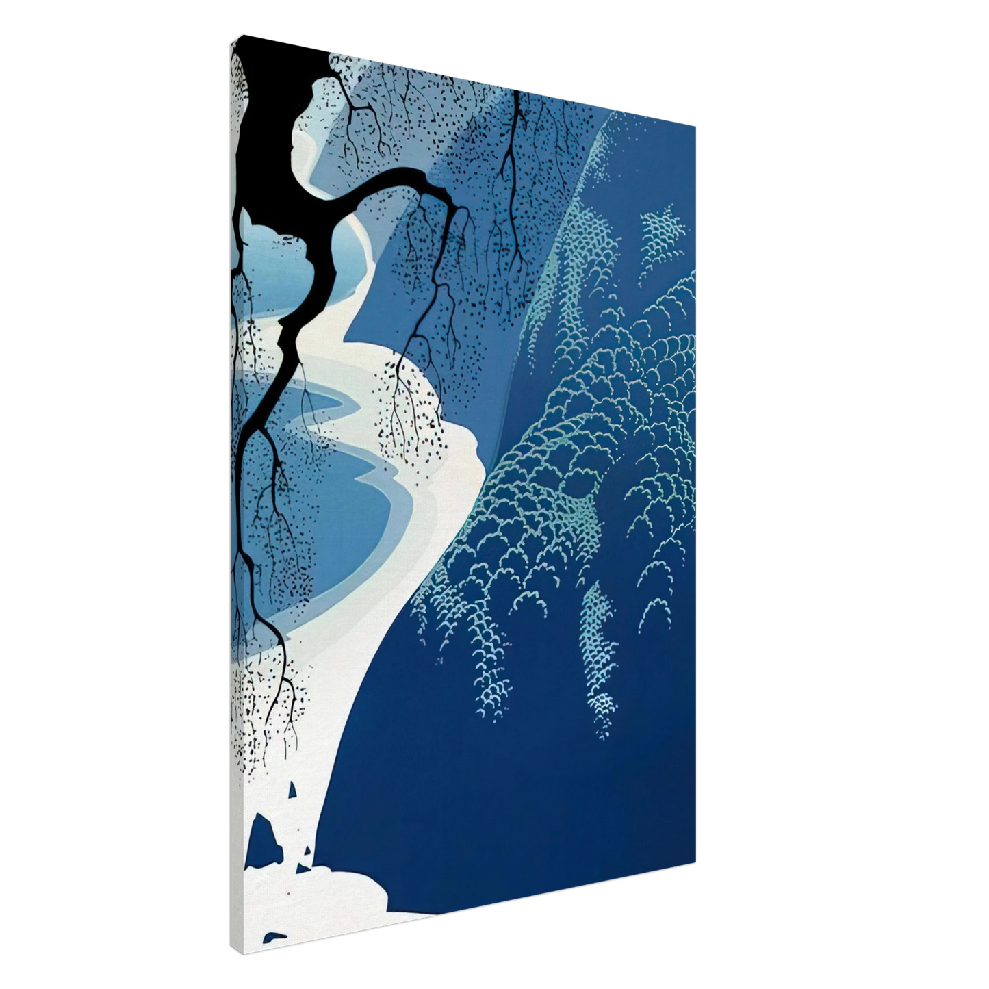 Eyvind Earle - Big Sur and Branch Canvas - 20x30 cm / 8x12 inches-canvas