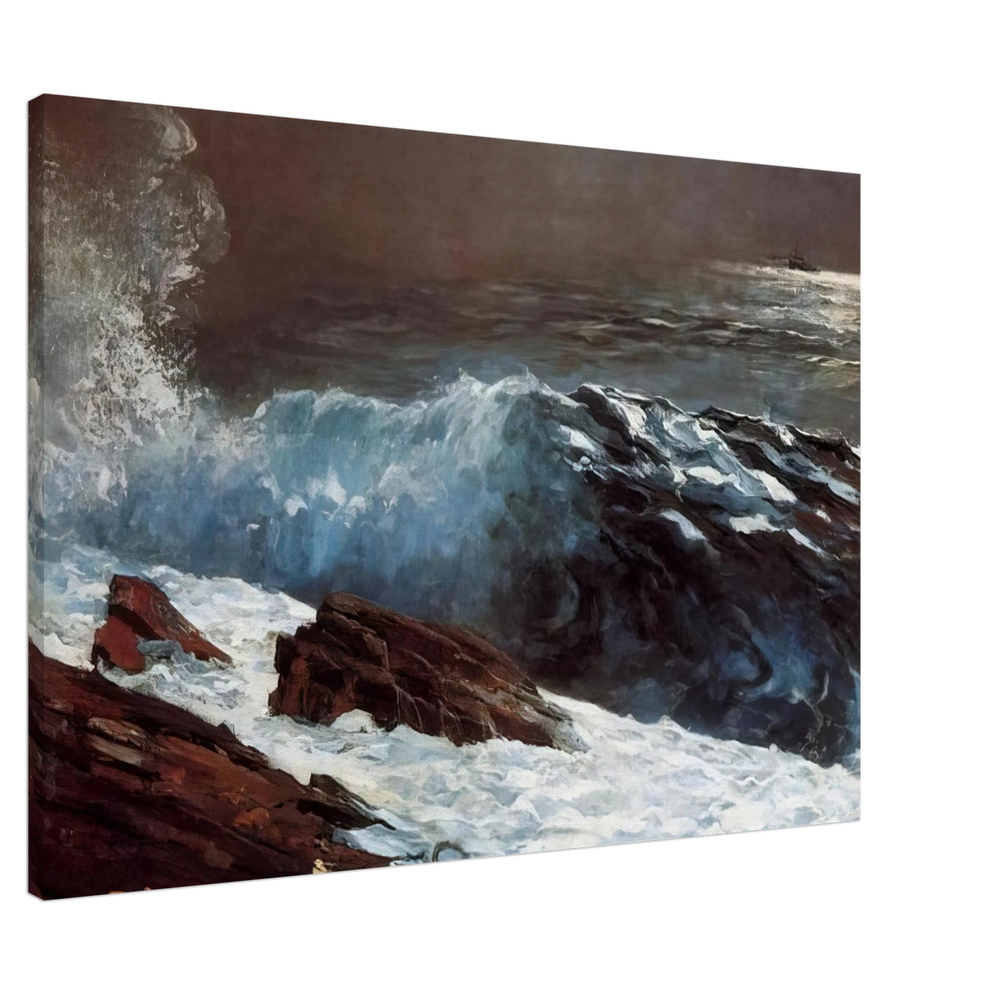 Winslow Homer - SUNLIGHT ON THE COAST Canvas - 20x30 cm / 8x12 inches-canvas