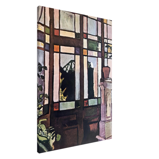 Raoul Dufy - WINDOW WITH COLOURED GLASSES 1906 Canvas - 20x30 cm / 8x12 inches-canvas