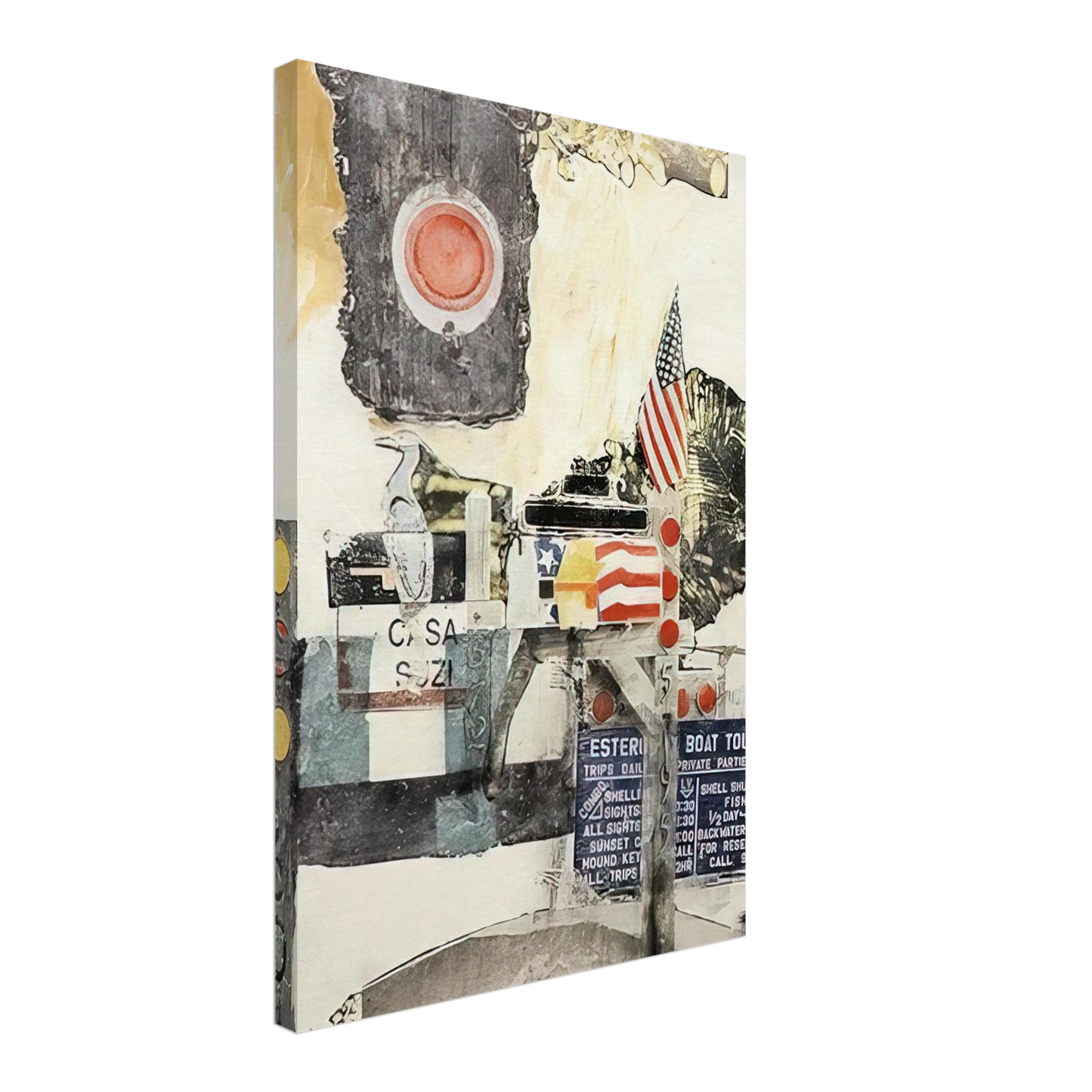 Robert Rauschenberg - CAPTIVA CODA 2002 Canvas - 70x100 cm / 28x40 inches-canvas
