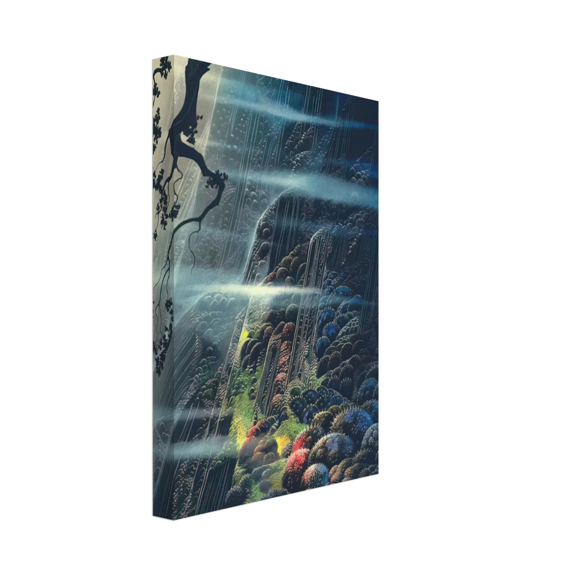 Eyvind Earle - Evening Magic Canvas - 70x100 cm / 28x40 inches-canvas