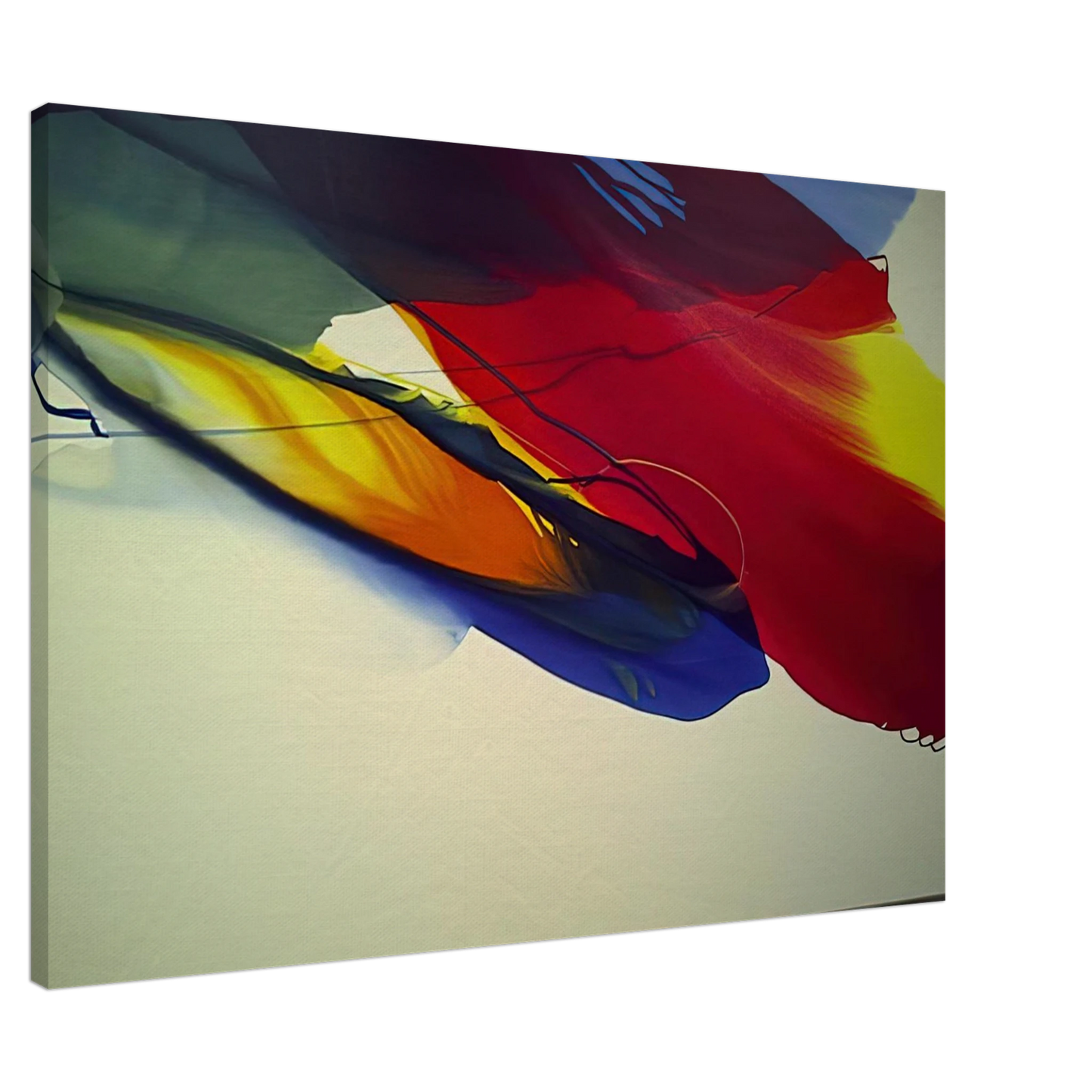 Paul Jenkins - Phenomena Point Swing and Flank Canvas - 20x30 cm / 8x12 inches-canvas