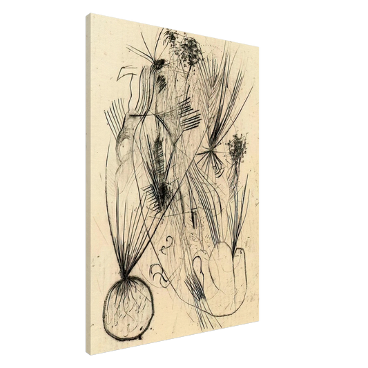 Wols - Planta tuberosa - Surrealism Canvas - 20x30 cm / 8x12 inches-canvas