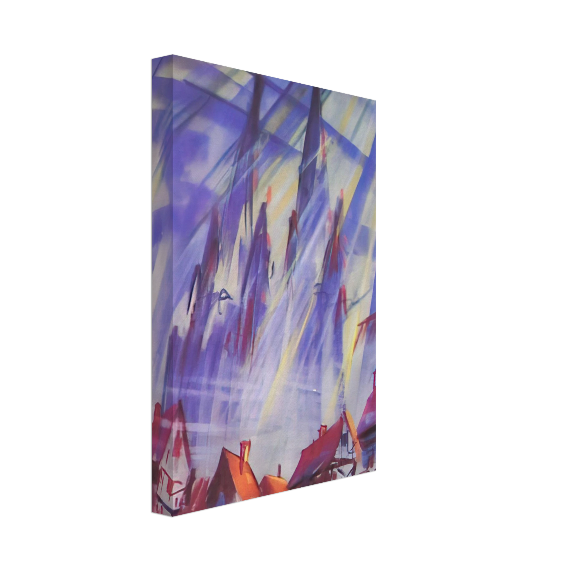 Konrad Zuse - Untitled - 1964 Canvas - 40x60 cm / 16x24 inches-canvas