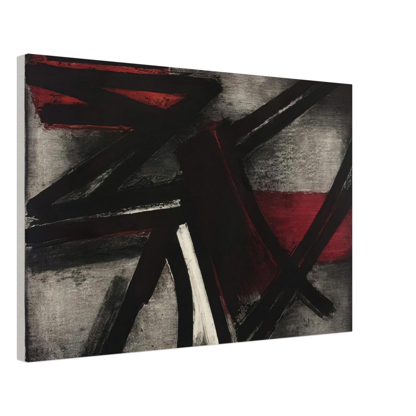 Pierre Soulages - Etching No. 2 - 1952 Canvas - 70x100 cm / 28x40 inches-canvas