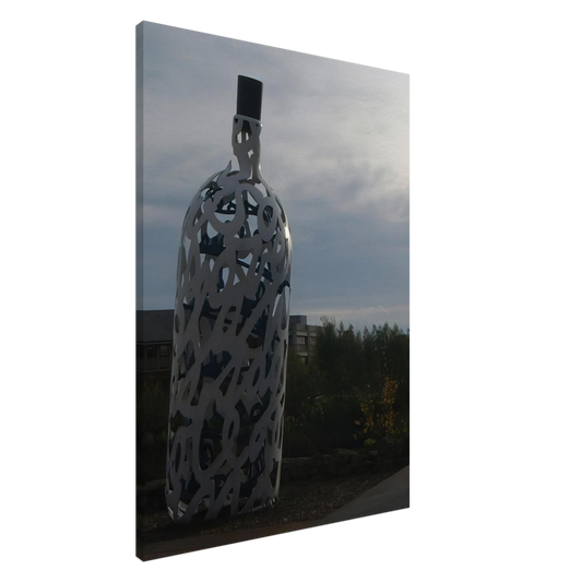 Claes Oldenburg - THE BOTTLE OF NOTES 1993 Canvas - 20x30 cm / 8x12 inches-canvas