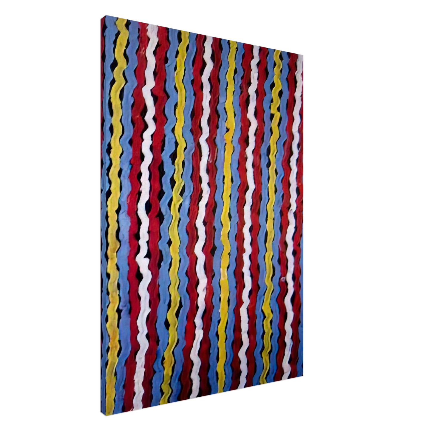 Clifford Possum Tjapaltjarri - Spear Dreaming - Native Art Canvas - 20x30 cm / 8x12 inches-canvas