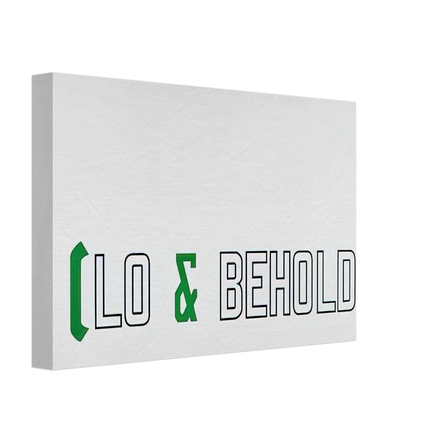 Lawrence Weiner - Lo  Behold - 2006 Canvas - 40x60 cm / 16x24 inches-canvas