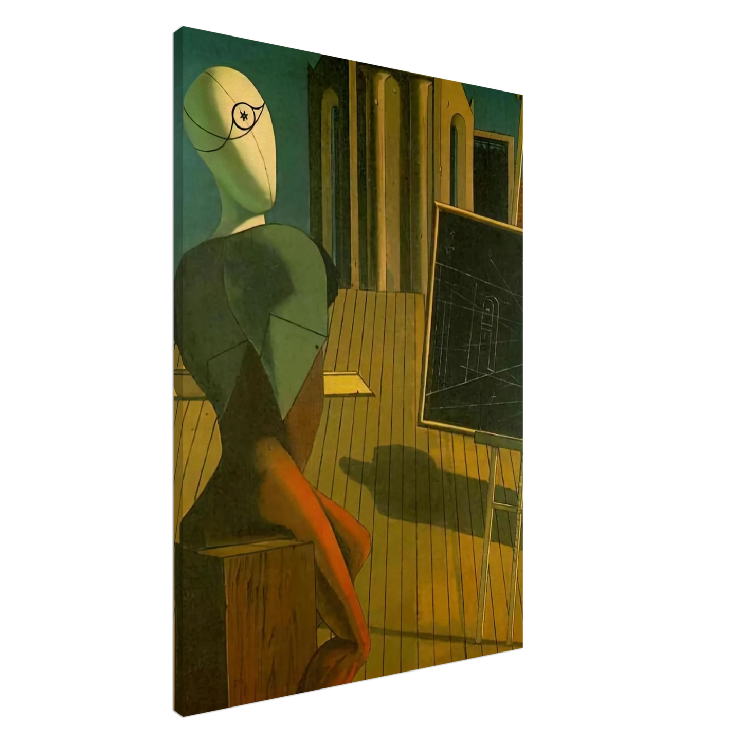 Giorgio de Chirico - THE PROFIT 1915 Canvas - 20x30 cm / 8x12 inches-canvas
