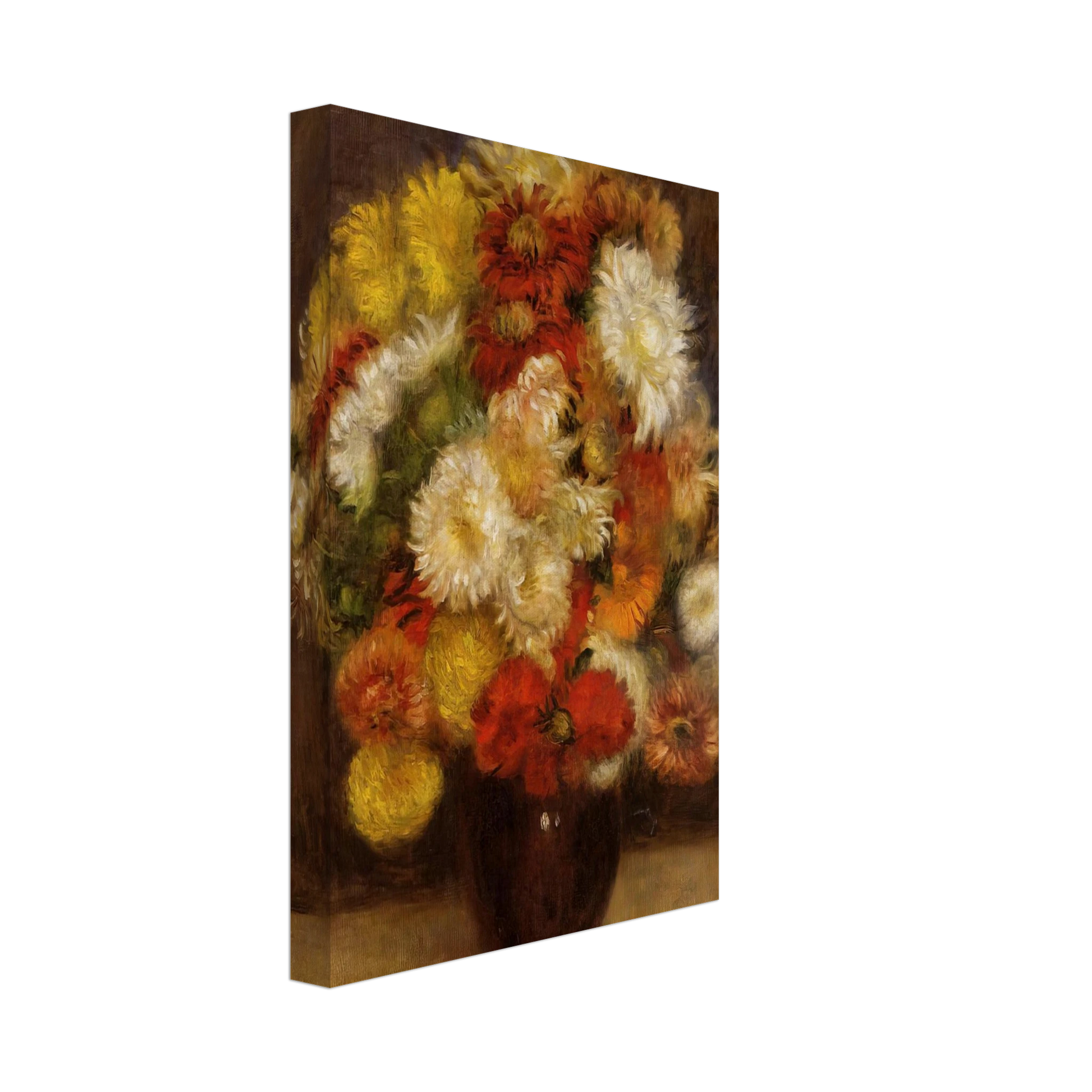 Pierre-Auguste Renoir - Bouquet of Chrysanthemums Canvas - 70x100 cm / 28x40 inches-canvas