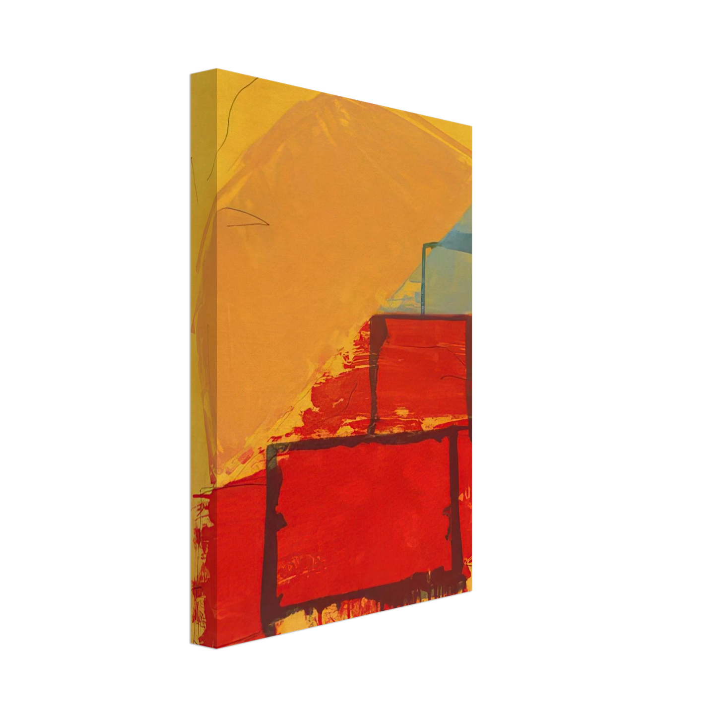 John Hoyland - Trickster - 1979 Canvas - 70x100 cm / 28x40 inches-canvas