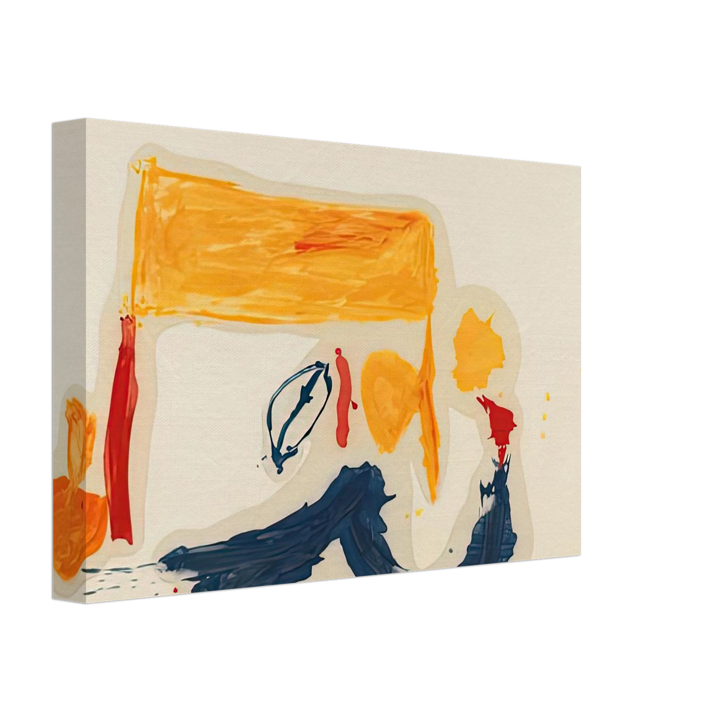 Helen Frankenthaler - Yellow Games, 1962- Canvas - 40x60 cm / 16x24 inches-canvas