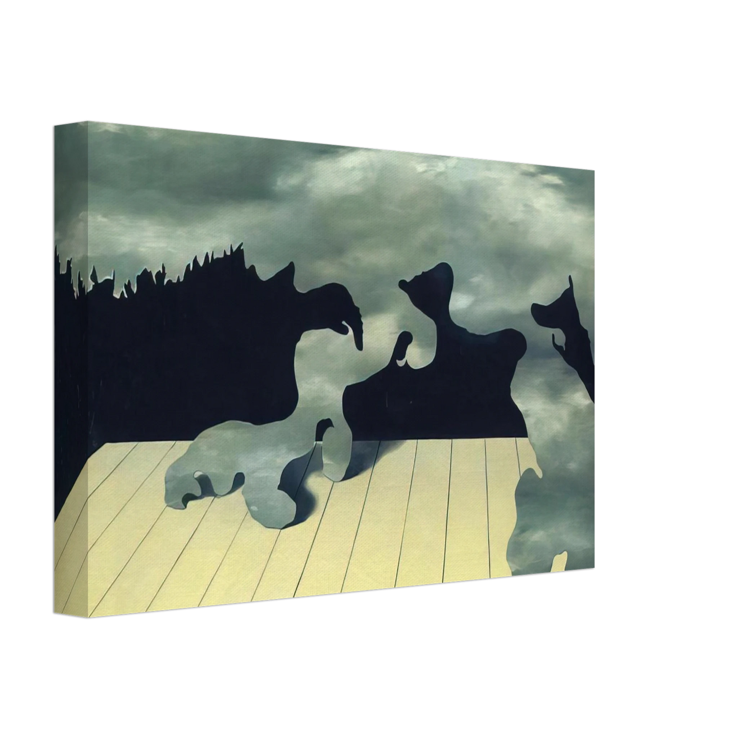 Rene Magritte - THE MUSCLES OF THE SKY 1927 Canvas - 70x100 cm / 28x40 inches-canvas