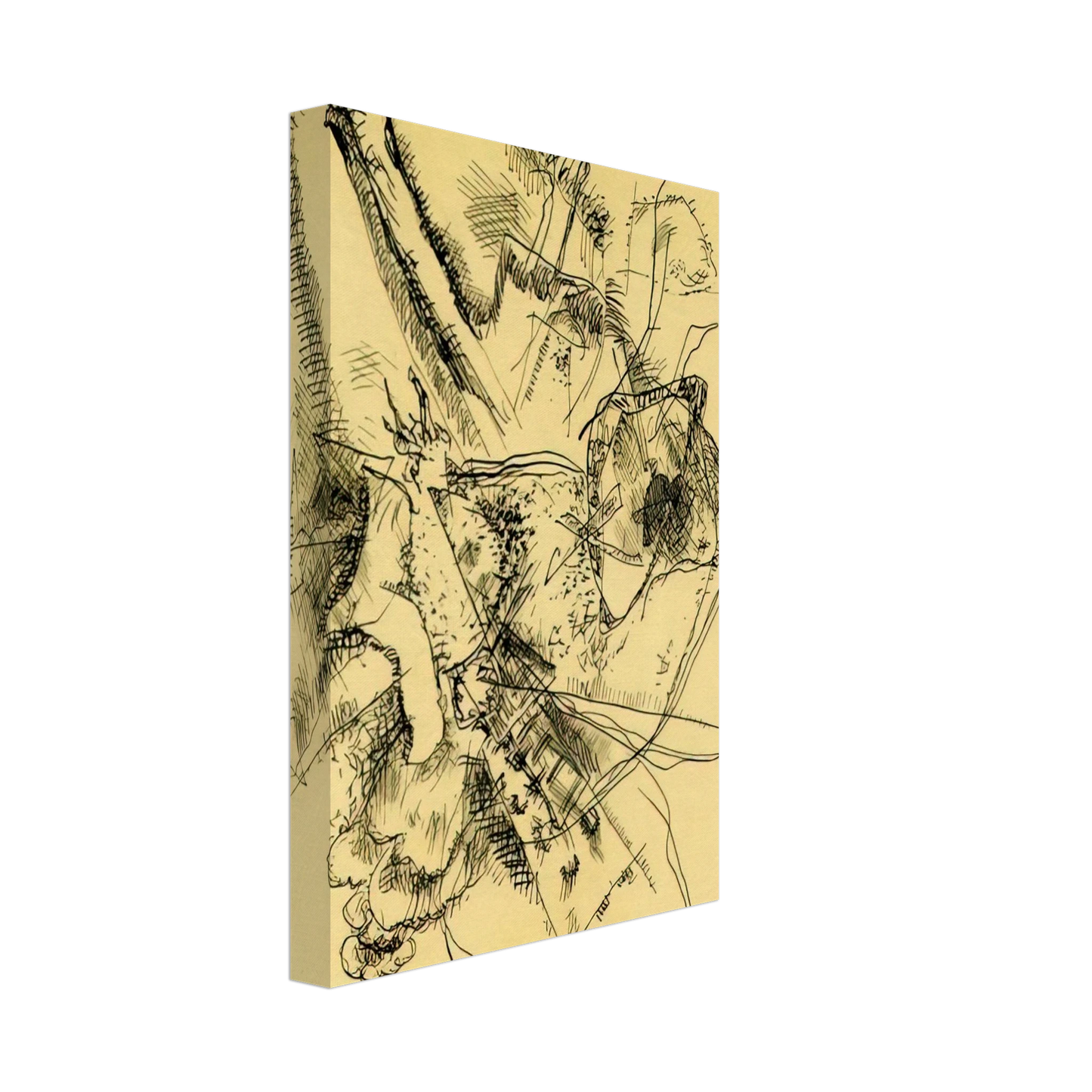 Wassily Kandinsky - DRAWING FOR ETCHING II 1916 Canvas - 40x60 cm / 16x24 inches-canvas