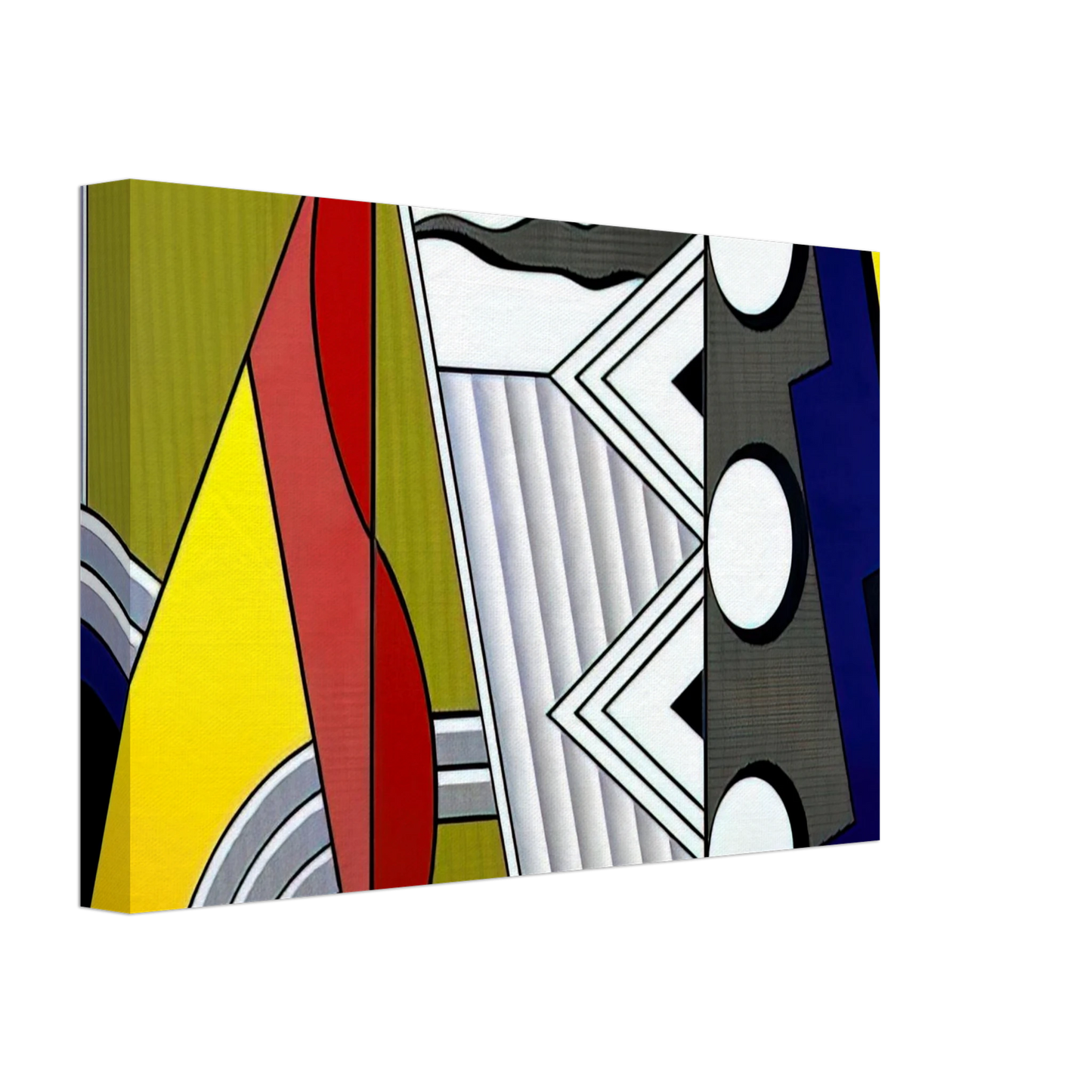 Roy Lichtenstein - MODERN PAINTING WITH CLEF 1967 Canvas - 40x60 cm / 16x24 inches-canvas