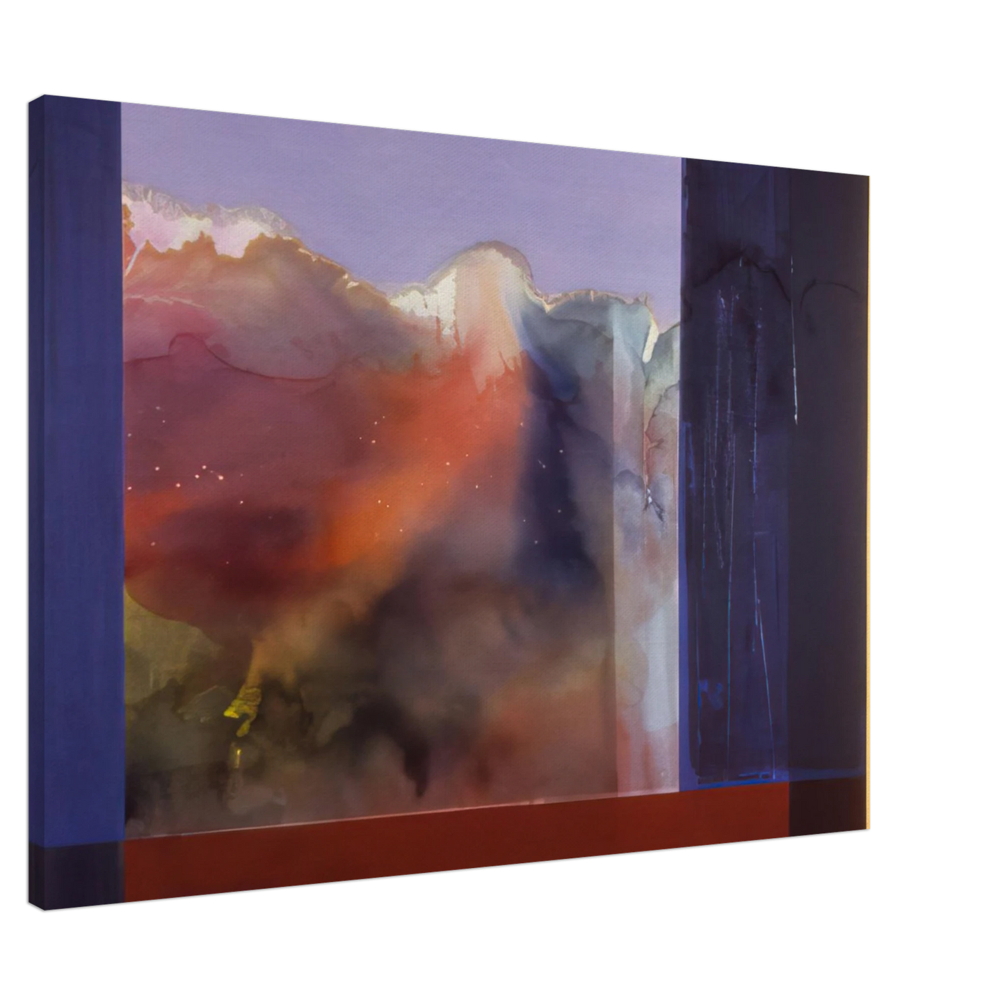 Ronnie Landfield - Sixteenth Century - 1985 Canvas - 20x30 cm / 8x12 inches-canvas